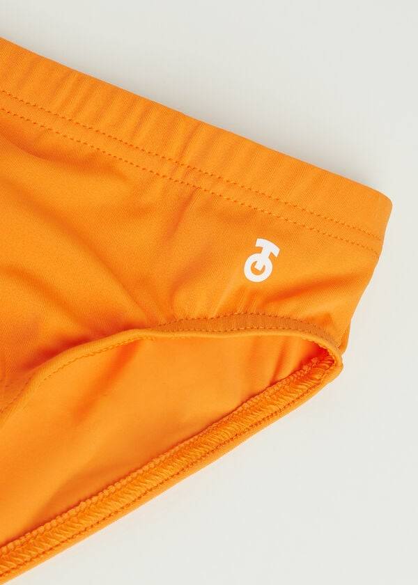 trajes de baño calzedonia rio para niños color naranja