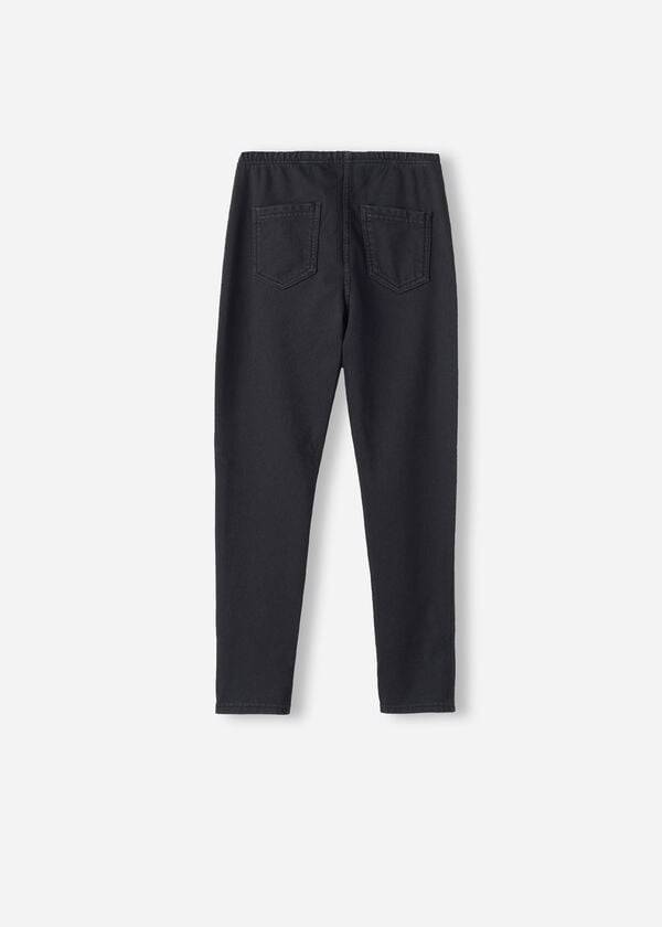leggings vaqueros térmicos negros calzedonia para niños