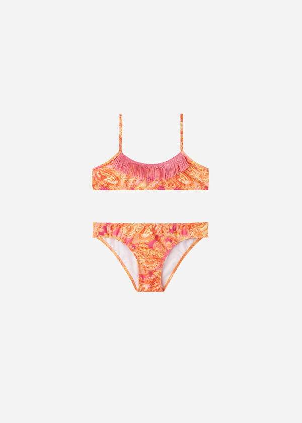 trajes de baño de dos piezas jasmine de calzedonia paisley para niños