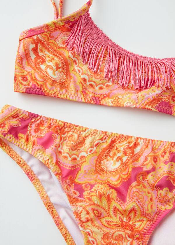 trajes de baño de dos piezas jasmine de calzedonia paisley para niños