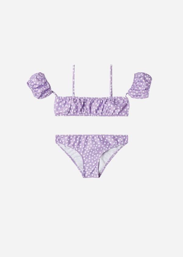 trajes de baño de dos piezas cipro de calzedonia para niños color morado
