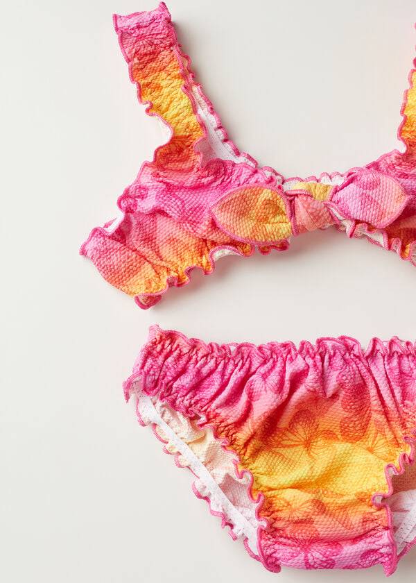 trajes de baño de dos piezas polly amarillos para niños de calzedonia