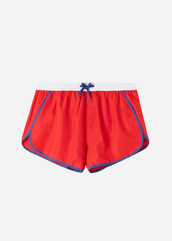 bañador ecológico calzedonia venice beach para hombre color rojo