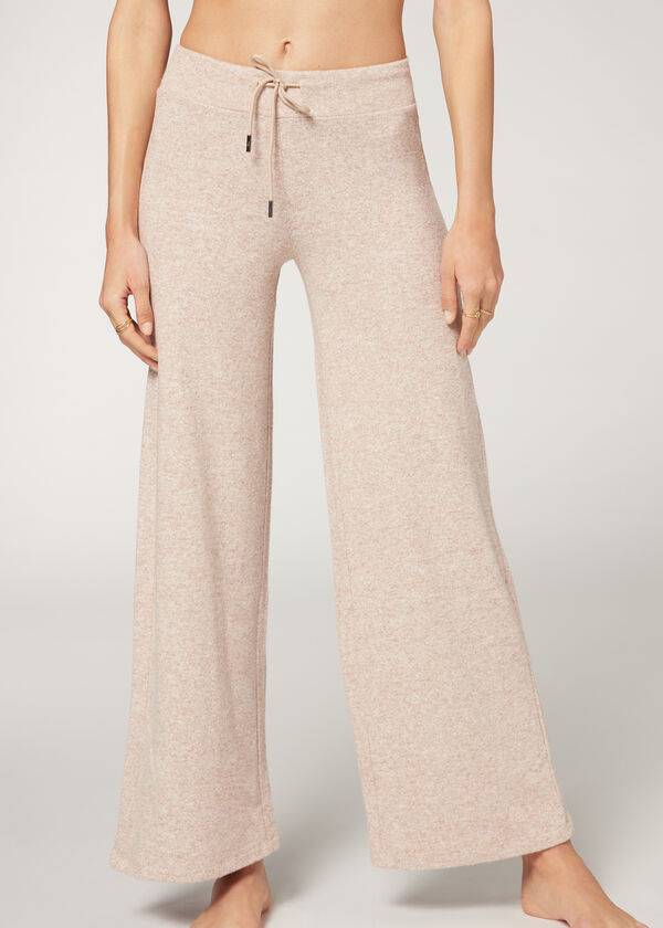 leggings de mujer calzedonia cashmere palazzo beige