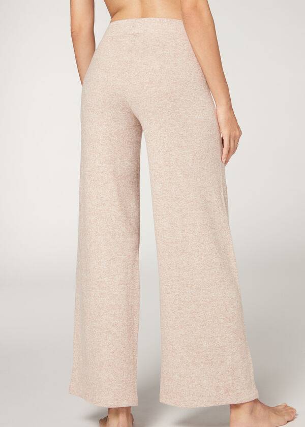 leggings de mujer calzedonia cashmere palazzo beige