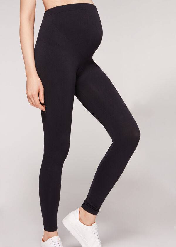 mallas premamá opacas calzedonia negras sin pies para mujer