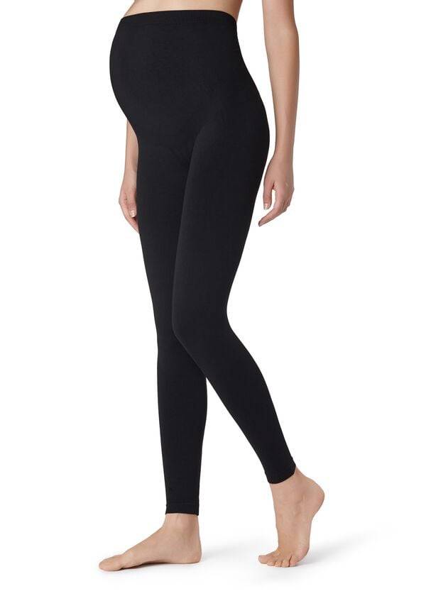 mallas premamá opacas calzedonia negras sin pies para mujer