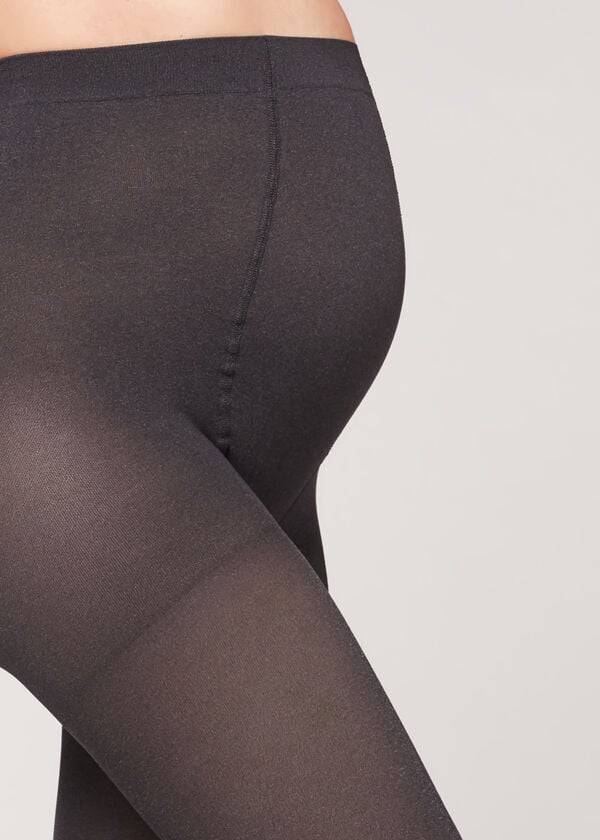 medias premamá opacas calzedonia de 60 deniers para mujer color gris
