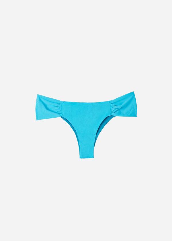 braguita de bikini brasileña ecológica de indonesia de calzedonia en color verde turquesa para mujer