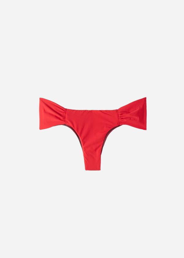 braguita de bikini brasileña ecológica de indonesia de calzedonia para mujer color rojo
