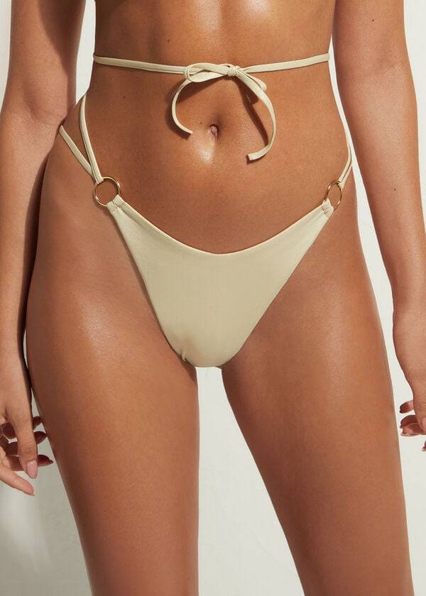 braguita de bikini brasileña calzedonia abu dhabi para mujer color dorado