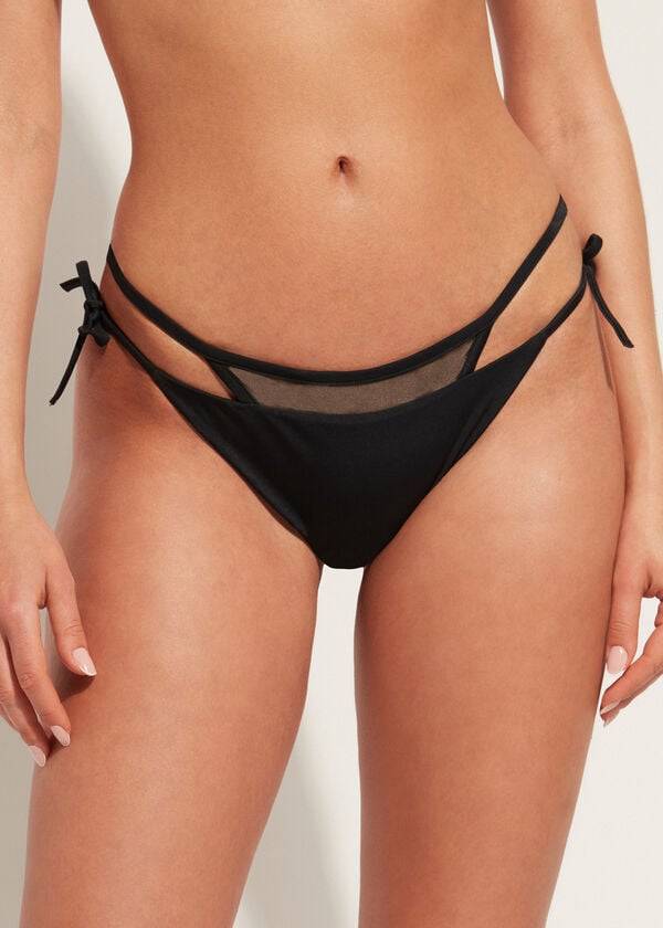 braguita de bikini brasileña negra calzedonia tokyo para mujer