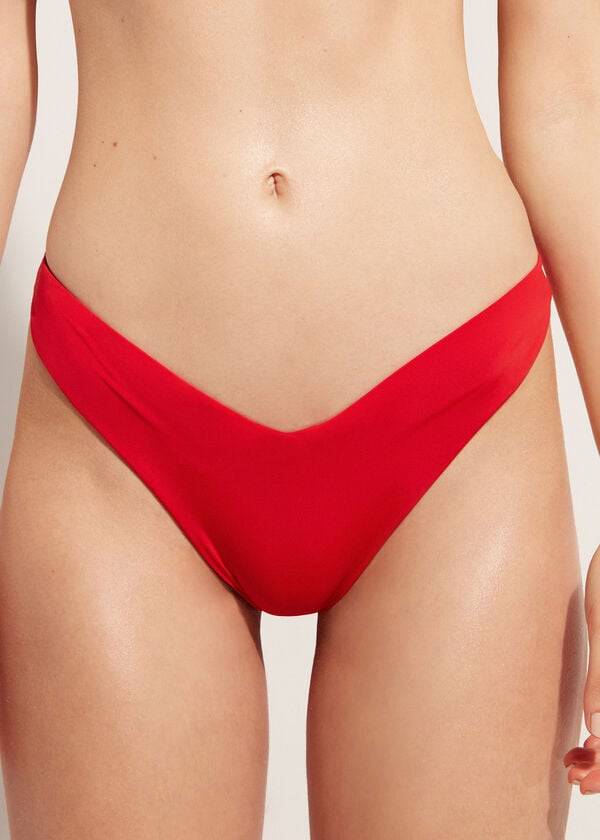 braguita de bikini brasileña de corte alto ecológica de indonesia para mujer de calzedonia