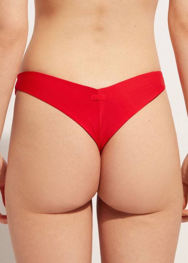 braguita de bikini brasileña de corte alto ecológica de indonesia para mujer de calzedonia
