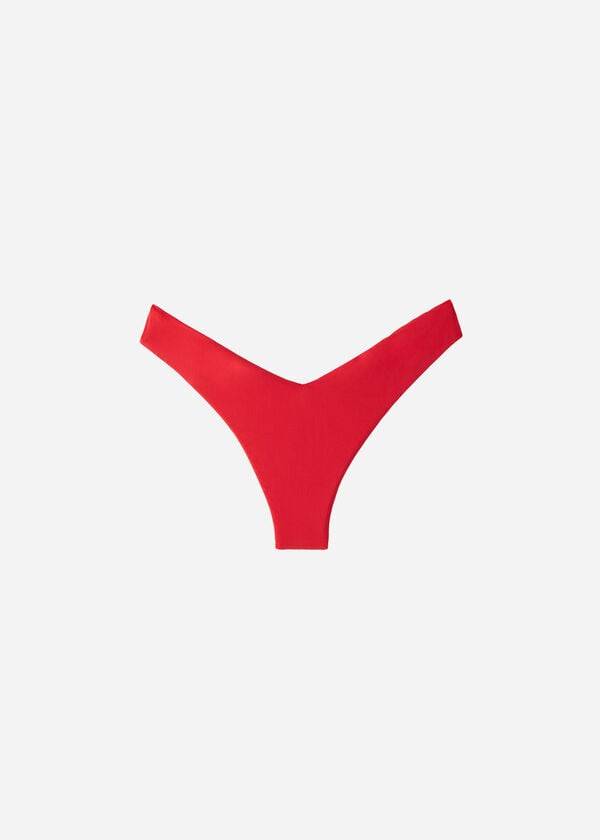 braguita de bikini brasileña de corte alto ecológica de indonesia para mujer de calzedonia