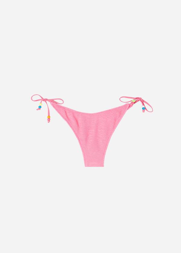 braguita de bikini brasileña de corte alto en v de calzedonia para mujer color rosa san diego