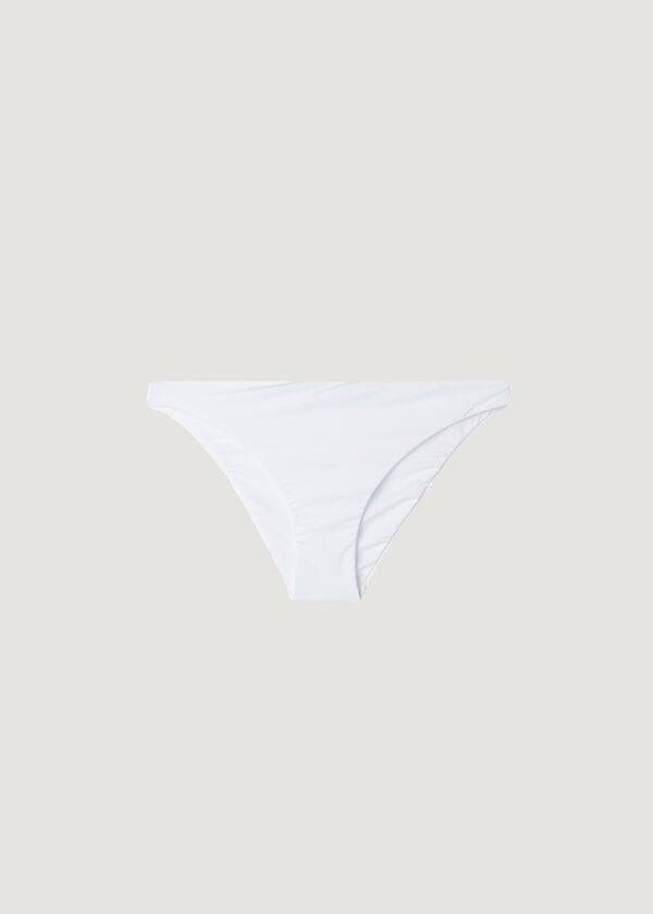 braguita de bikini de tiro bajo ecológica de calzedonia indonesia para mujer color blanco
