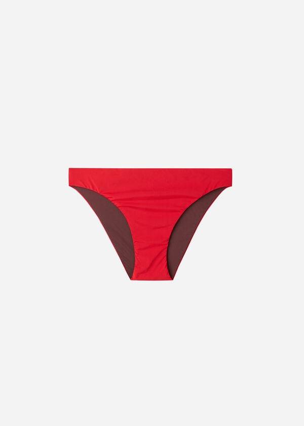 braguita de bikini de tiro bajo ecológica calzedonia indonesia para mujer color rojo