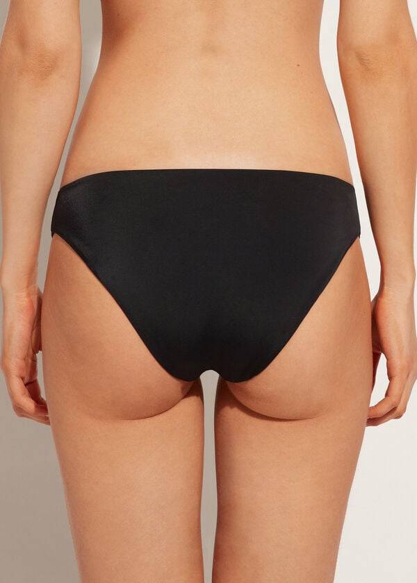 braguita de bikini negra con diamantes de imitación shanghai de calzedonia para mujer