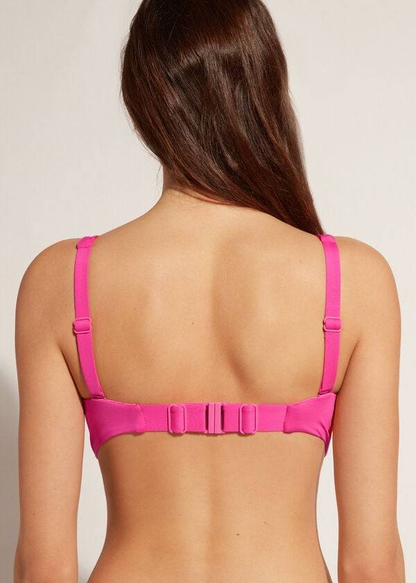 parte de arriba de bikini calzedonia balconette indonesia eco cobey para mujer rosa