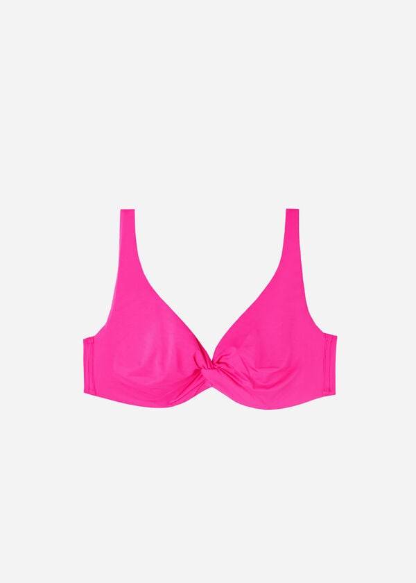 parte de arriba de bikini calzedonia balconette indonesia eco cobey para mujer rosa