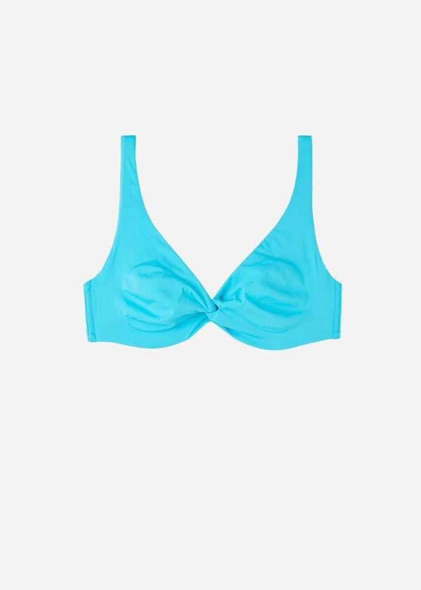 mujer calzedonia balconette indonesia eco cobey parte de arriba de bikini turquesa
