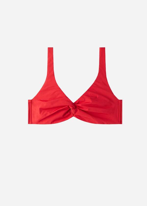 parte de arriba de bikini calzedonia balconette indonesia eco cobey para mujer rojo