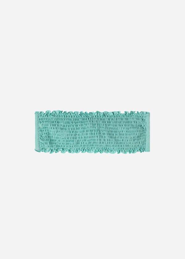 parte de arriba de bikini calzedonia bandeau formentera para mujer verde