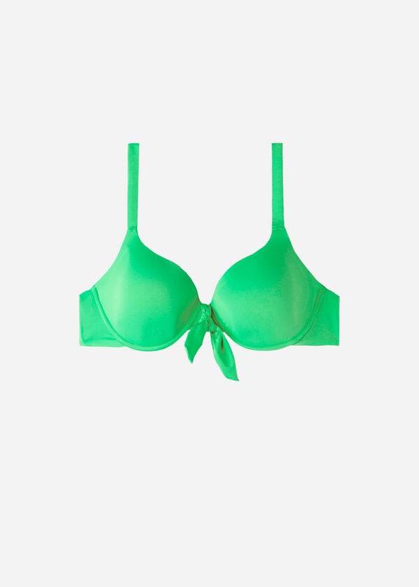 bikini push-up acolchado de calzedonia indonesia para mujer color verde
