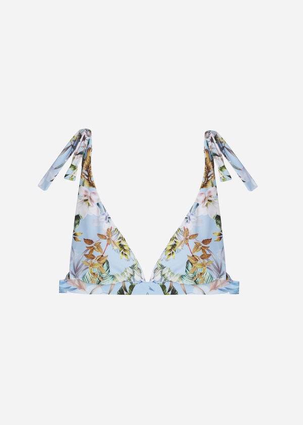 parte de arriba de bikini atene de triángulo acolchado calzedonia multicolor para mujer