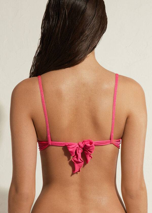 parte de arriba de bikini calzedonia push up formentera para mujer rosa