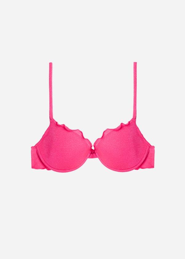 parte de arriba de bikini calzedonia push up formentera para mujer rosa