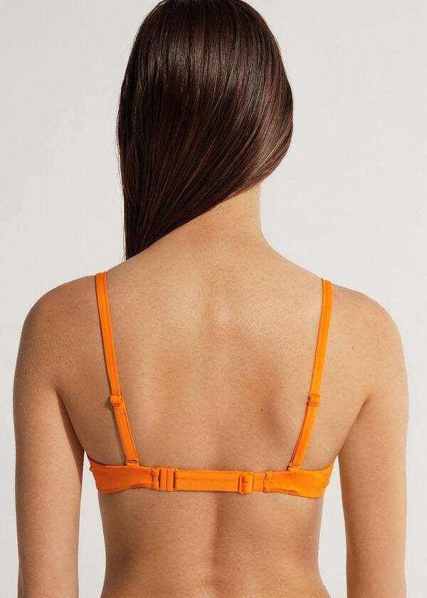 parte de arriba de bikini calzedonia push up indonesia eco mujer naranja