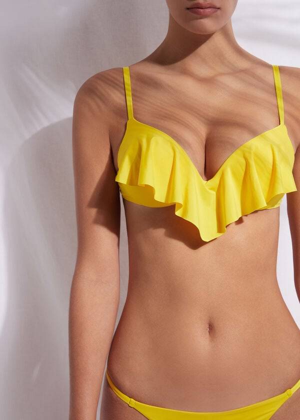 bikini amarillo calzedonia super stuffed push up indonesia eco rosa para mujer