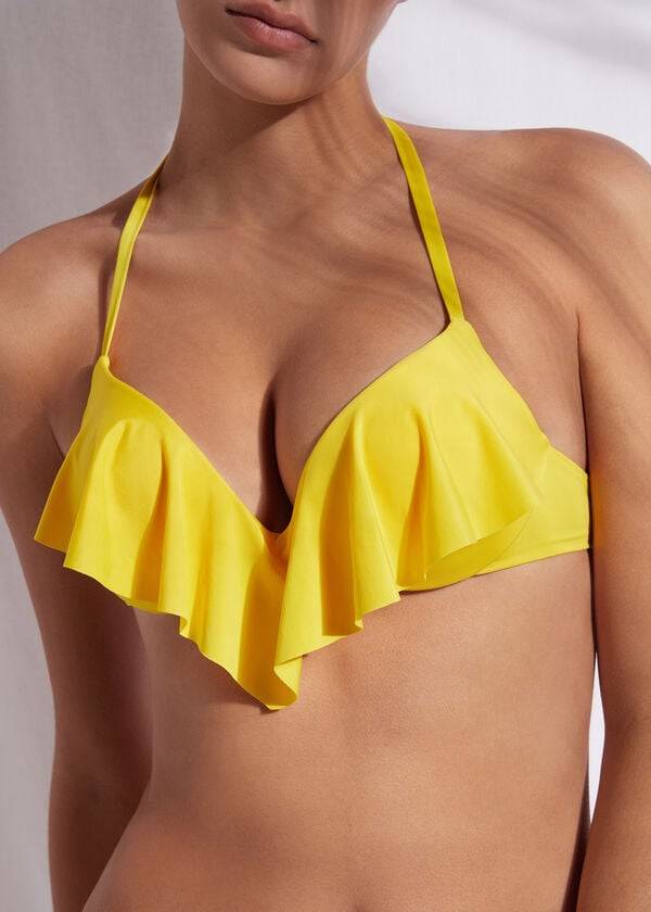 bikini amarillo calzedonia super stuffed push up indonesia eco rosa para mujer