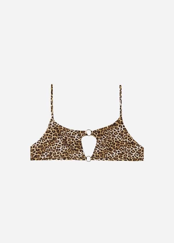 top de bikini para mujer calzedonia tank malindi marrónnegro