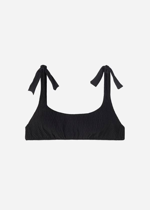 top de bikini negro calzedonia tank mykonos para mujer