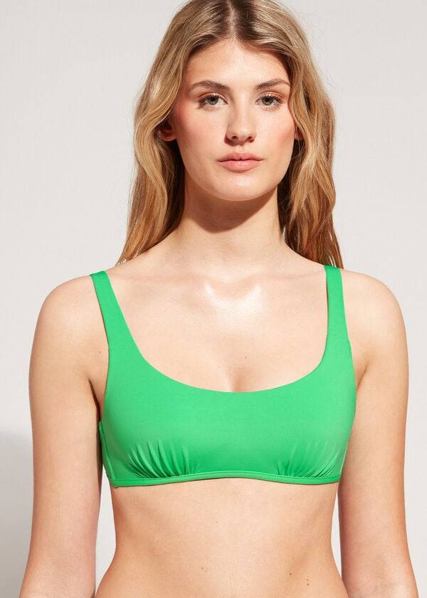 partes de arriba de bikini de mujer calzedonia tank style indonesia eco rosa verde