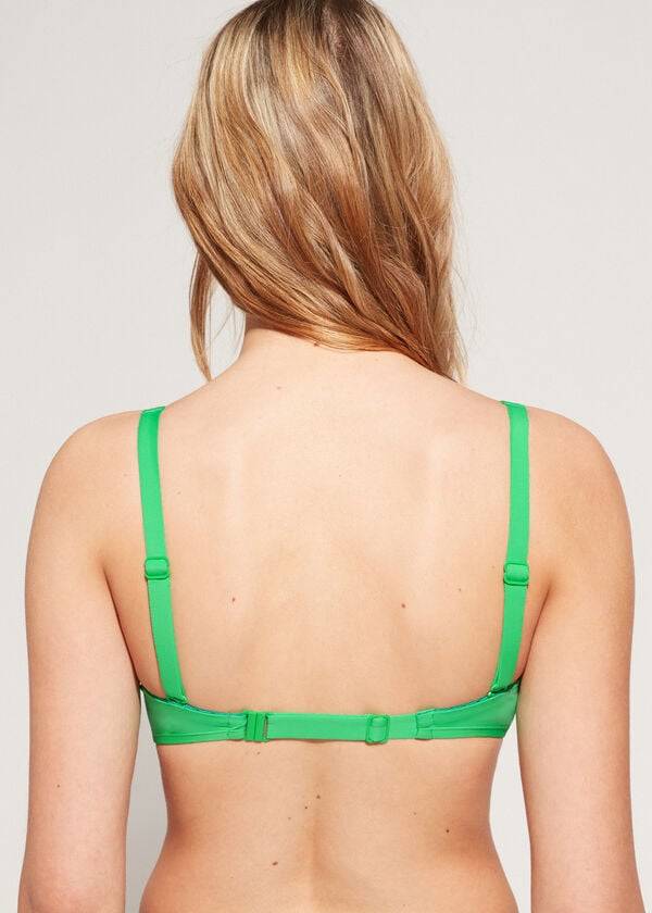 partes de arriba de bikini de mujer calzedonia tank style indonesia eco rosa verde