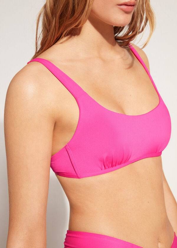 tops de bikini rosa calzedonia tank style indonesia eco rosa para mujer