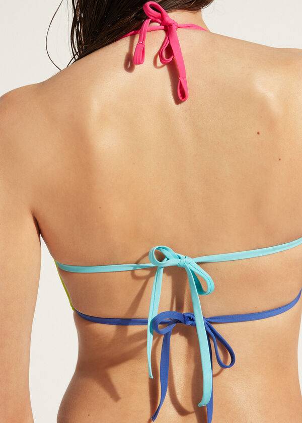 bikini tank tokyo eco de calzedonia para mujer color verde