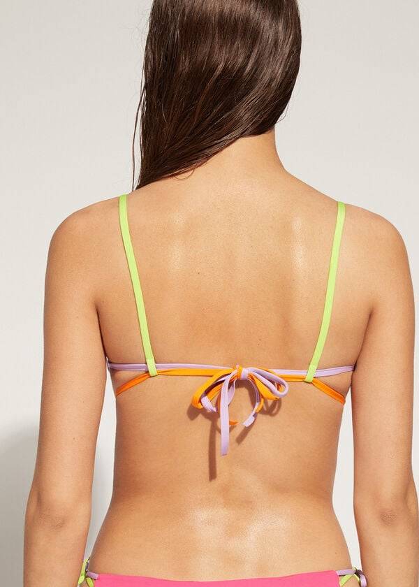 calzedonia tank tokyo eco - bikini para mujer color rosa