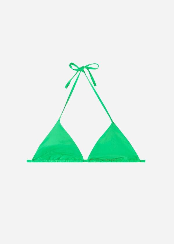 partes de arriba de bikini de mujer calzedonia triangle string indonesia eco rosa verde