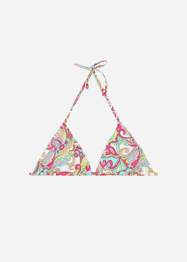 calzedonia triangle string londra - bikini para mujer color rojo