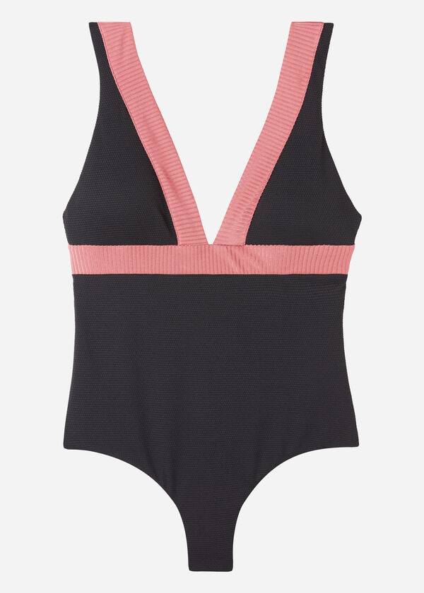 trajes de baño de una pieza calzedonia costa rica para mujer color negro